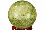 Polished Unakite Sphere - Canada #116129-1